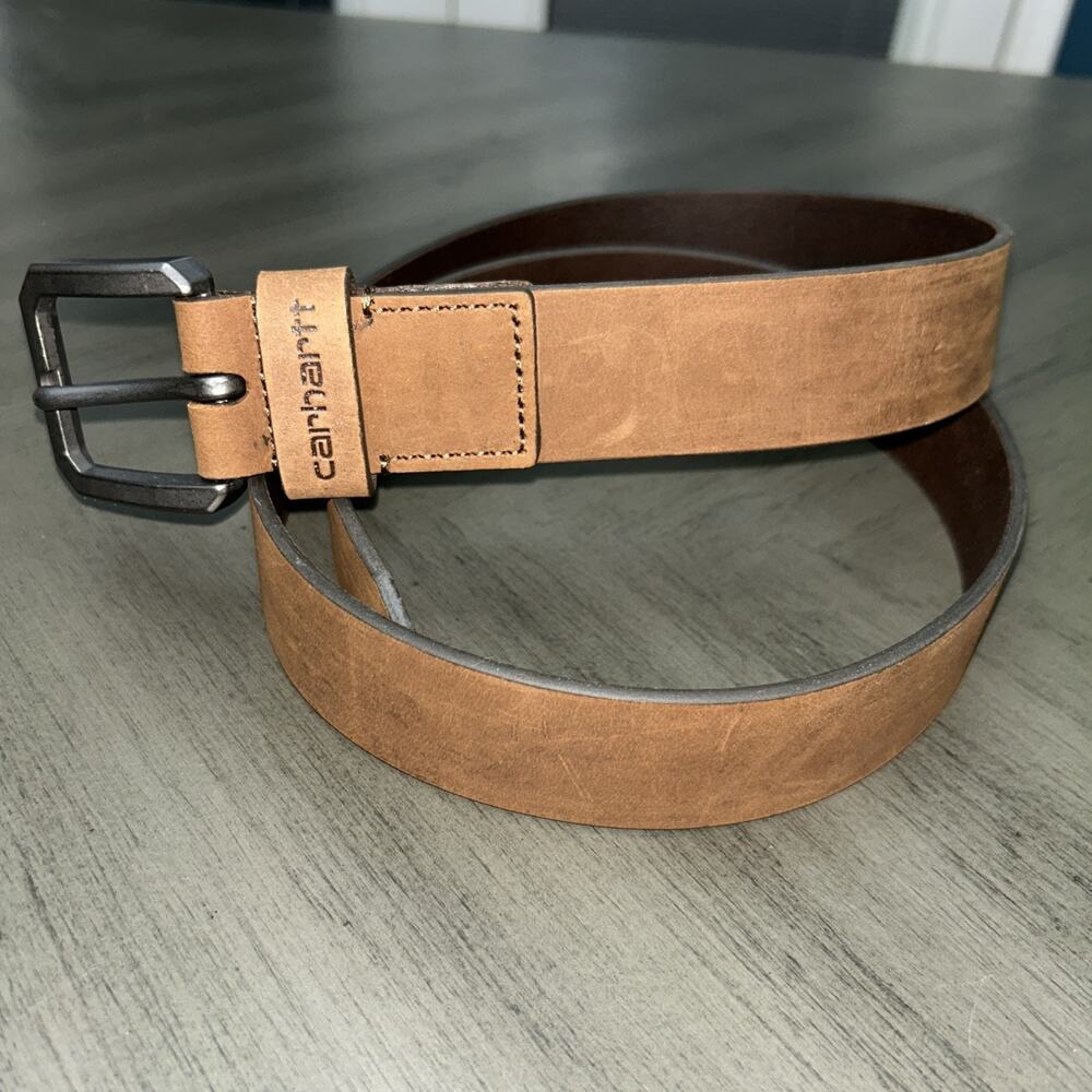 Carhartt Men's Brown Legacy Saddle Leather Belt Size 40